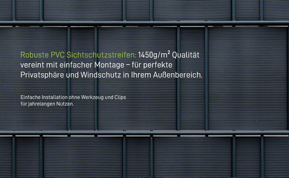 sichtschutzstreifen robust zaun